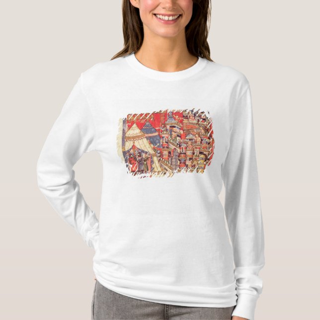 Camiseta El campo griego y la ciudad de Troy (Anverso)