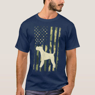 Camiseta El camuflaje de Wire Fo Terrier es la bandera esta