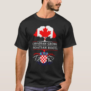 Camiseta El canadiense crecido con croata arraiga   Croacia