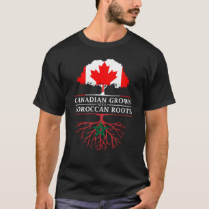 Camiseta El canadiense crecido con el marroquí arraiga