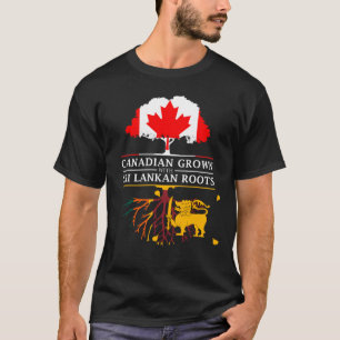 Camiseta El canadiense crecido con el Sri Lankan arraiga  
