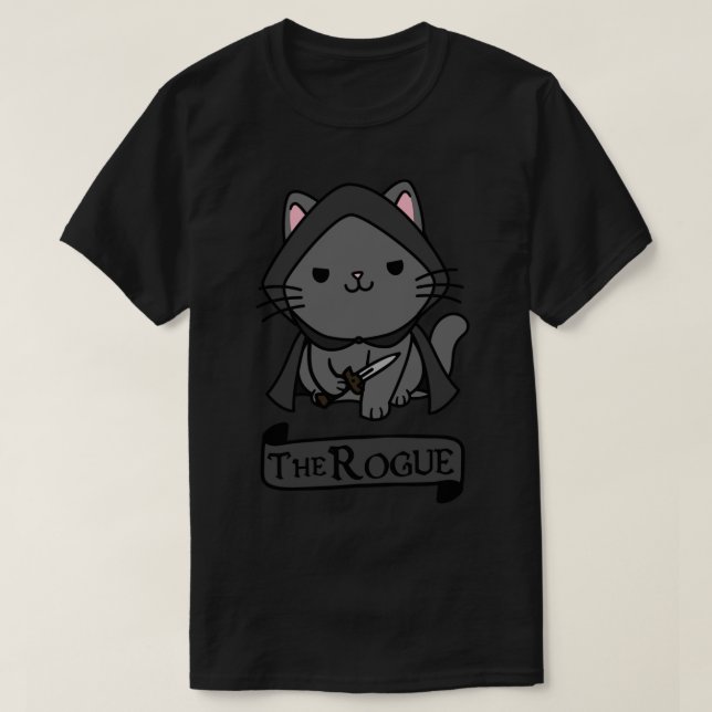 Camiseta El canalla gato de DnD (Diseño del anverso)