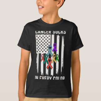 Camiseta El cáncer apesta en todos los colores