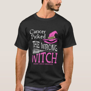 Camiseta El cáncer cogió a la bruja equivocada y graciosa B