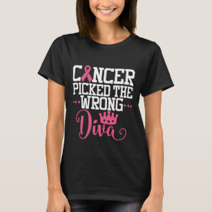 Camiseta El cáncer cogió la diva equivocada  Oferta motivac