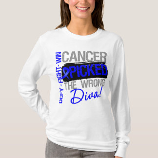 Camiseta El cáncer de colon escogió a la diva incorrecta