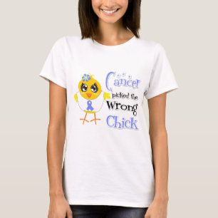 Camiseta El cáncer de estómago escogió el polluelo