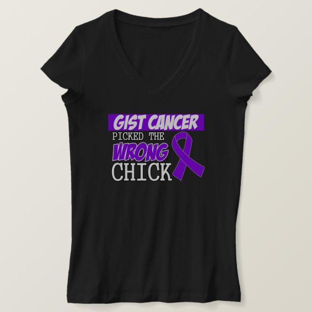 Camiseta El Cáncer De GIST Recogió El Pollo Equivocado (Anverso del diseño)