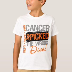 Camiseta El cáncer de la leucemia escogió a la diva