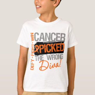 Camiseta El cáncer de la leucemia escogió a la diva
