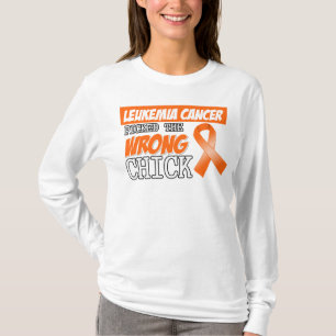 Camiseta El cáncer de la leucemia escogió el polluelo
