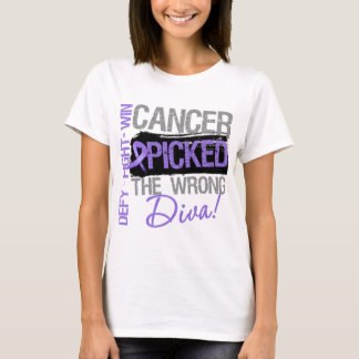 Camiseta El cáncer de linfoma Hodgkins captó la diva equivo