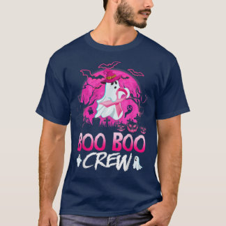 Camiseta El Cáncer De Mama De Cinta Rosa A De Boo Crew Hall