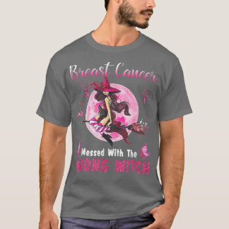 Camiseta El Cáncer De Mama Envuelto Con La Bruja Mal Hallow