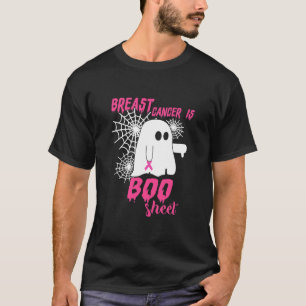 Camiseta El cáncer de mama es Halloween con hojas de boom