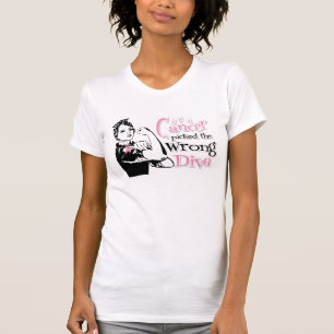 Camiseta El Cáncer De Mama Obtuvo La Diva Equivocada