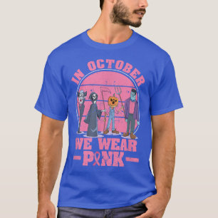 Camiseta El Cáncer De Mama Temible De Halloween En Octubre