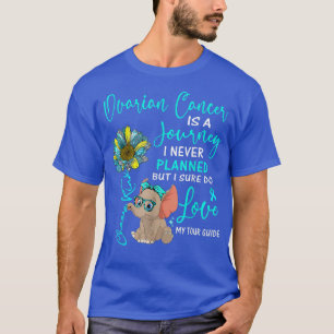 Camiseta El cáncer de ovario elefante es un viaje que nunca