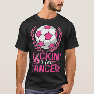 Camiseta El cáncer de pecho de cinta rosada para el fútbol