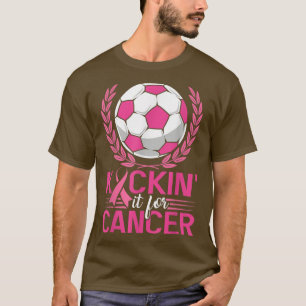 Camiseta El cáncer de pecho de cinta rosada para el fútbol
