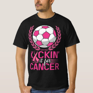 Camiseta El cáncer de pecho de cinta rosada para el fútbol