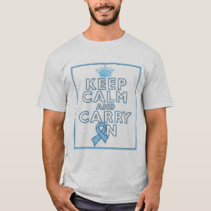 Camiseta El cáncer de próstata guarda calma y continúa
