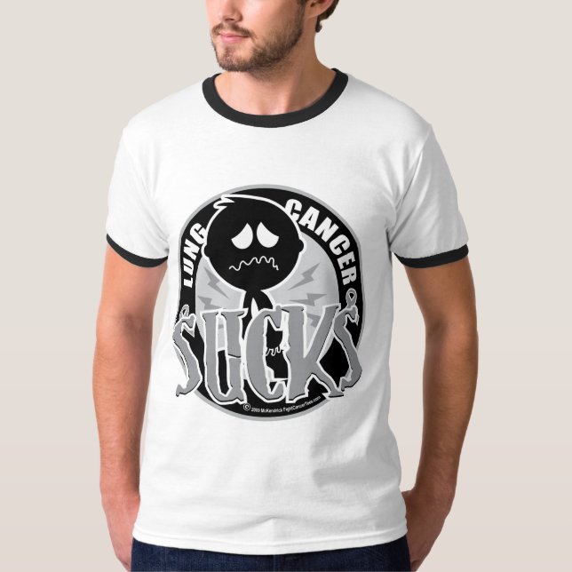 Camiseta El cáncer de pulmón chupa (Anverso)