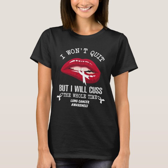 Camiseta el cáncer de pulmón no deja de existir todo el tie (Anverso)