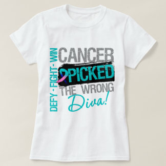 Camiseta El cáncer de tiroides escogió a la diva incorrecta