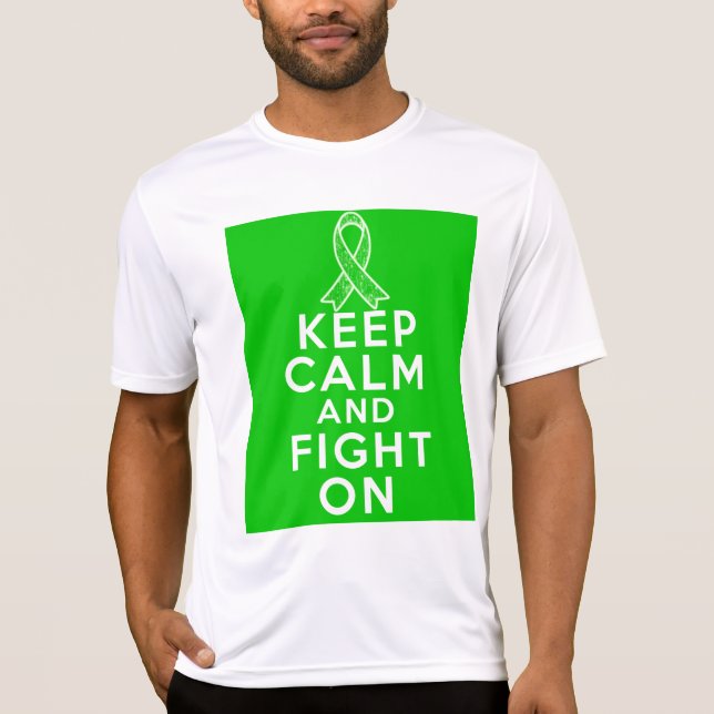 Camiseta El cáncer del riñón guarda calma y sigue luchando (Anverso)