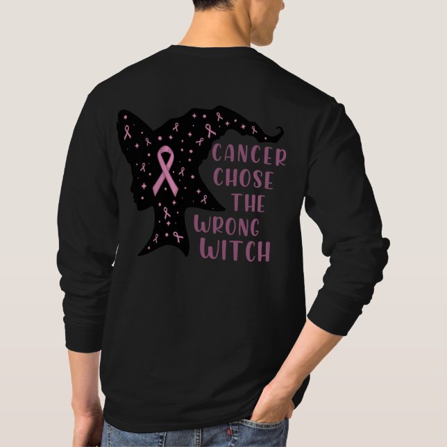 Camiseta El cáncer eligió a la bruja equivocada (Reverso)