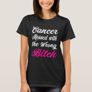 Camiseta El Cáncer Enfrentado Con El Cáncer De Mama Equivoc