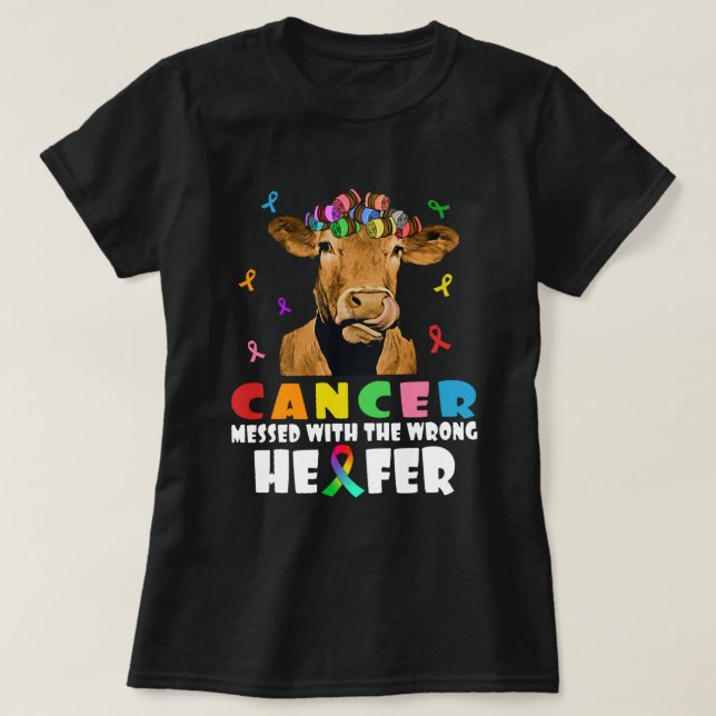 Camiseta El Cáncer Envuelto En La Mala Lucha De Los Amantes (Diseño del anverso)