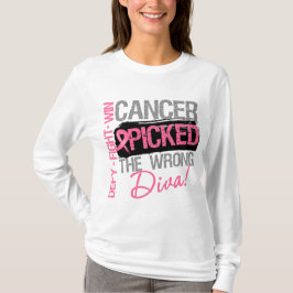 Camiseta El cáncer escogió a la diva incorrecta - cáncer de