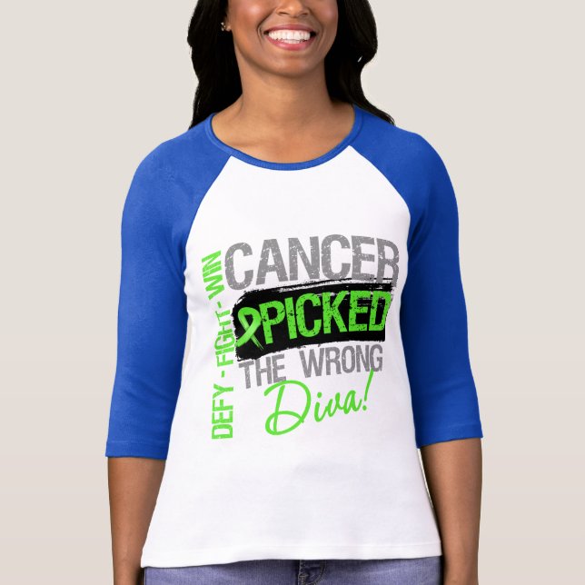 Camiseta El cáncer escogió el linfoma incorrecto de (Anverso)