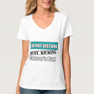 Camiseta El Cáncer Ginecológico No Perturba La Patada