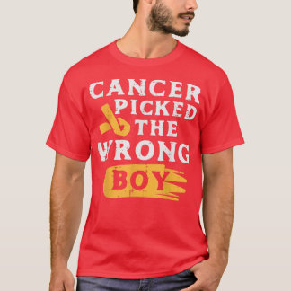 Camiseta El Cáncer Infantil Cogió La Ira De Concienciación 