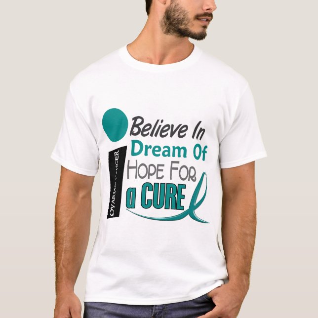 Camiseta El cáncer ovárico CREE ESPERANZA IDEAL (Anverso)