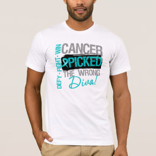 Camiseta El cáncer ovárico escogió a la diva incorrecta