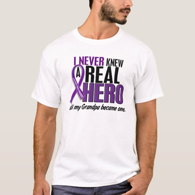 Camiseta El cáncer pancreático NUNCA CONOCÍA a un abuelo (Anverso)