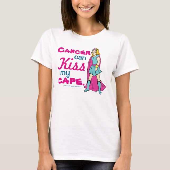 Camiseta El cáncer puede besar mi té de historieta de Cabo (Anverso)