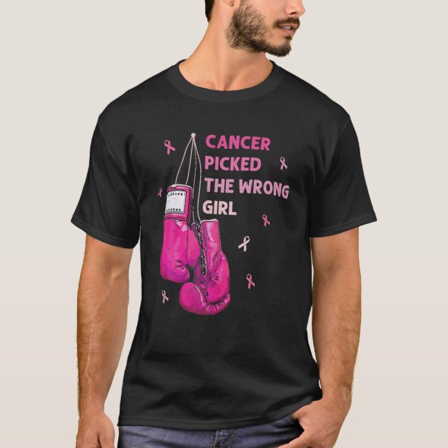 Camiseta El Cáncer Recogió El Malo Awarene Del Cáncer De Ma (Anverso)