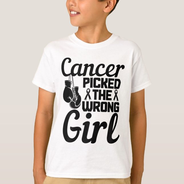 Camiseta El Cáncer Recogió El Malo Awarene Del Cáncer De Ma (Anverso)