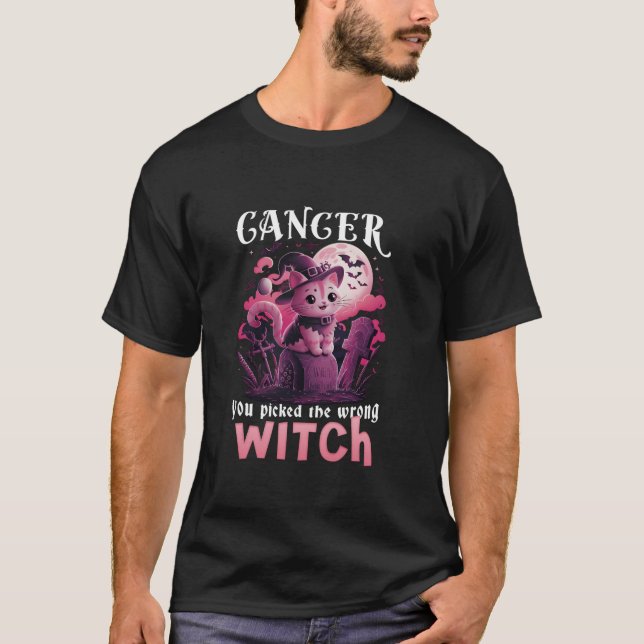 Camiseta El Cáncer Recogió La Mala Maldición Del Cáncer De  (Anverso)