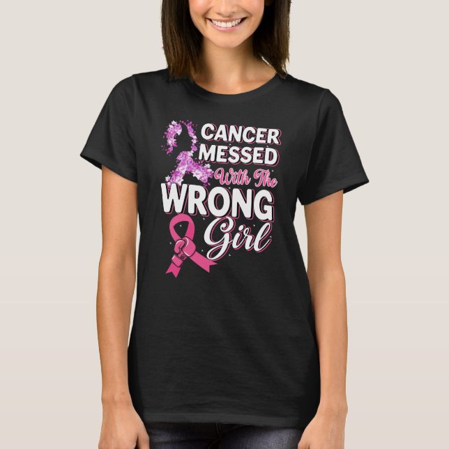 Camiseta El cáncer se metió con la estrella equivocada de l (Anverso)