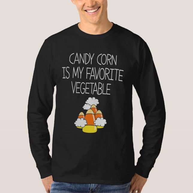 Camiseta El Candy Corn Es Mi Vegetable Favorito (Anverso)