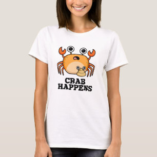 Camiseta El cangrejo ocurre con el divertido bollo animal