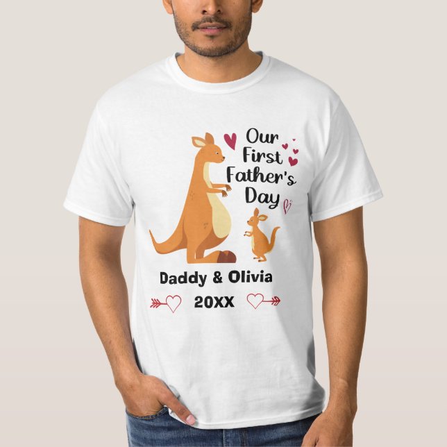 Camiseta El canguro australiano del Día de los Primeros Pad (Anverso)