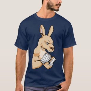 Camiseta El canguro como boxeador en boxeo