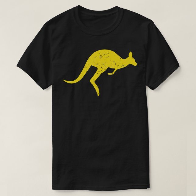 Camiseta El canguro vintage Australia Aussie Roo Kangaroo (Diseño del anverso)